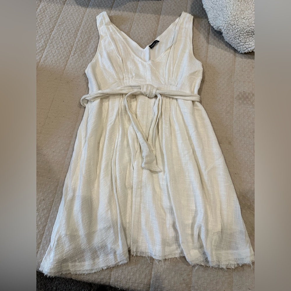 Linen White Dress
